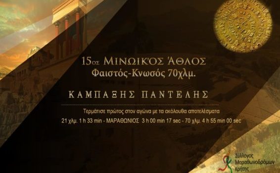 Εκτύπωση Διπλώματος 15ος ΜΙΝΩΙΚΟΣ ΑΘΛΟΣ