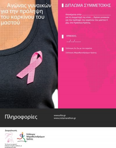 3ος Αγώνας γυναικών για την πρόληψη του καρκίνου του μαστού