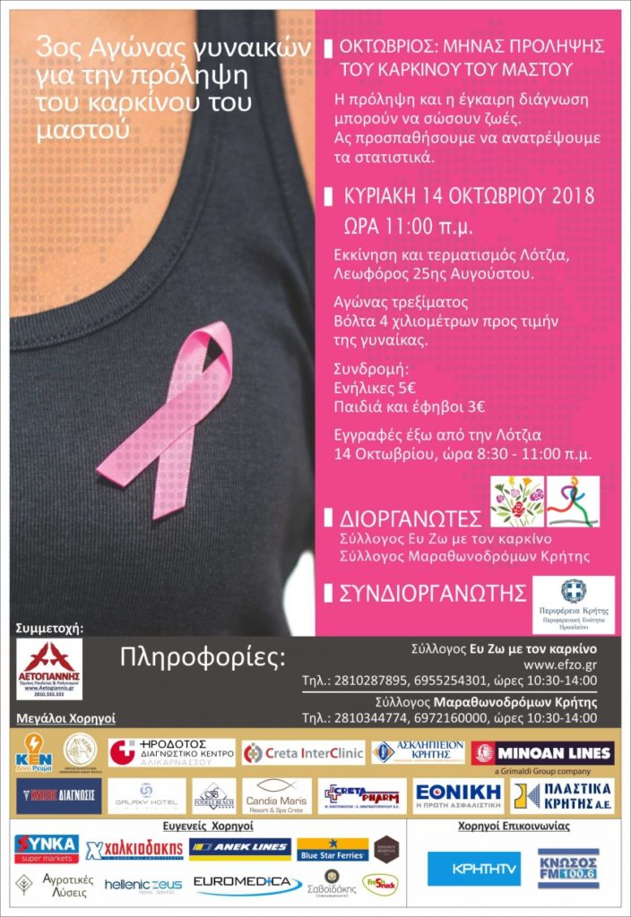 3ος Αγώνας Γυναικών για την Πρόληψη του Καρκίνου του μαστού