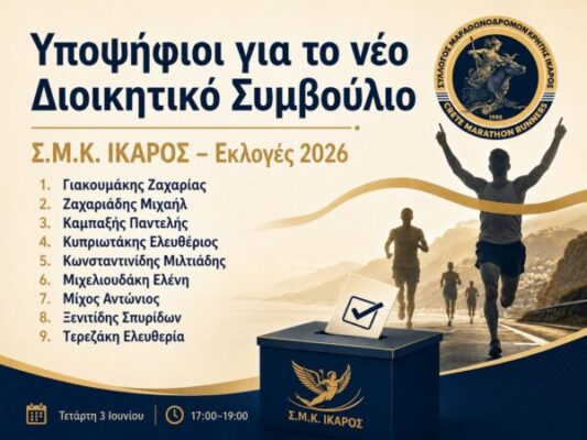 Υποψήφιοι για το νέο Διοικητικό Συμβούλιο Σ.Μ.Κ. ΙΚΑΡΟΣ