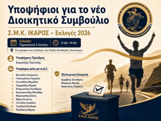 Έκτακτη Ανακοίνωση Εκλογές 2026 Σ.Μ.Κ. ΙΚΑΡΟΣ